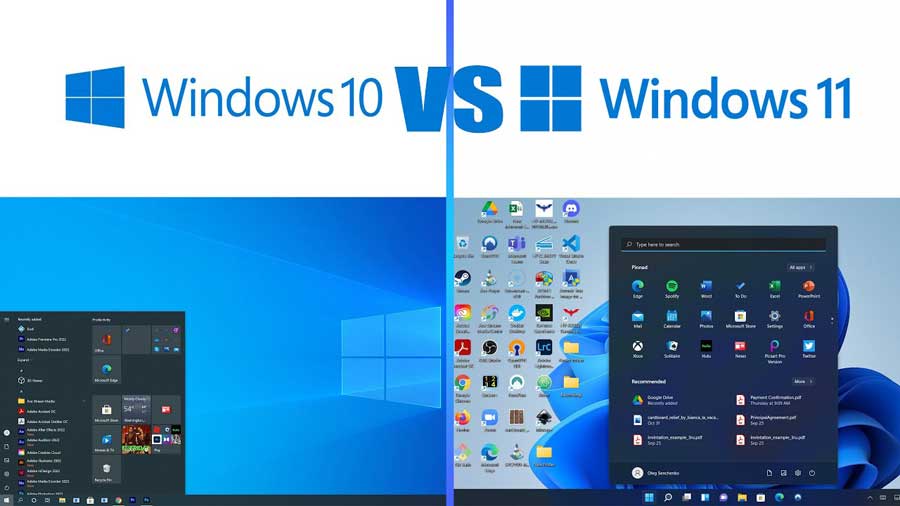 Windows 10 vs. Windows 11